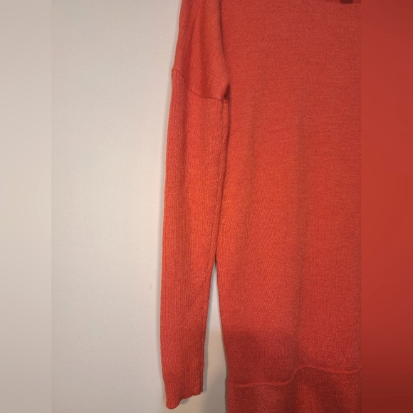 Cynthia rowley small 100% merino wool longsleeve coral tunic SOFT sweater - Picture 3 of 7